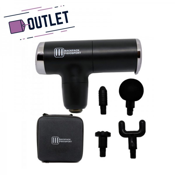 Pistola de masaje BackPack Mini: Tamaño reducido, diseño ultraligero, cuatro cabezales y cuatro velocidades de masaje - ÚLTIMAS UNIDADES Pistola de masaje BackPack Mini: Tamaño reducido, diseño ultraligero, cuatro cabezales y cuatro velocidades de masaje - ÚLTIMAS UNIDADES