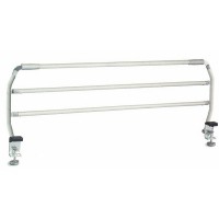 Barandilla plegable de tres barras: Previene posibles caídas, adaptables a todo tipo de camas (Par)