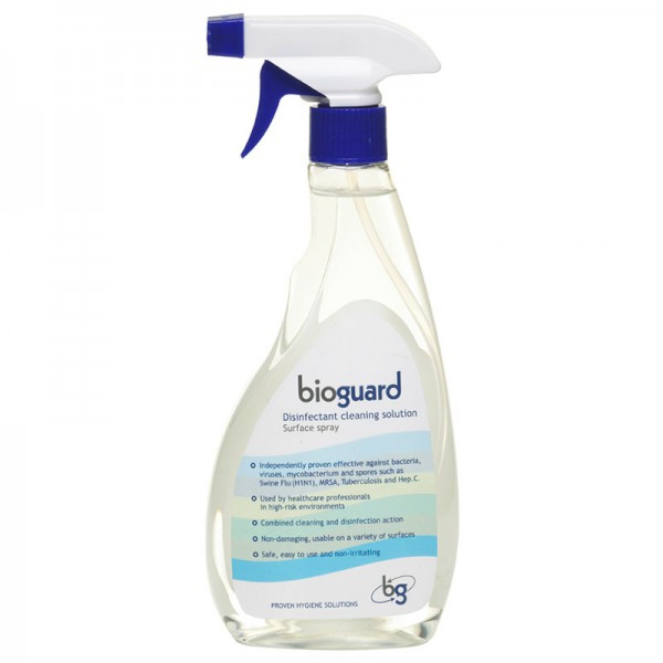 Desinfectante para superficies Bioguard en formato pulverizador 1 litro
