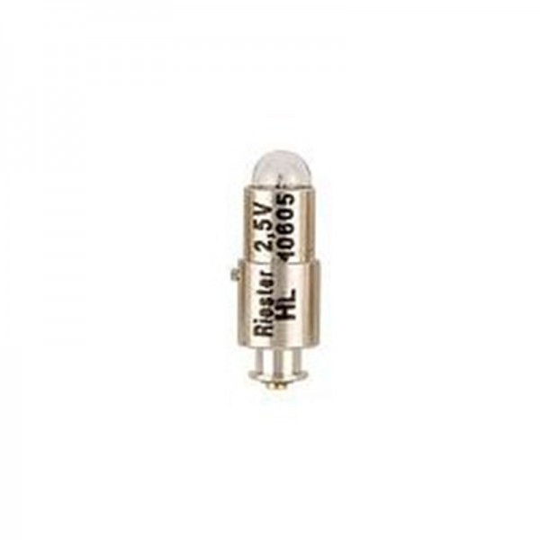 Bombilla HL 2,5 V Riester para el oftalmoscopio, ri-mini, ei-scopeL1/L2/L3, ri-derma, e-scope, 1 unidad Bombilla HL 2,5 V Riester para el oftalmoscopio, ri-mini, ei-scopeL1/L2/L3, ri-derma, e-scope, 1 unidad