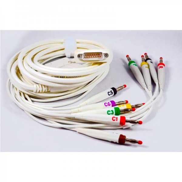 Cable paciente de 10 vías con conector metálico Cable paciente de 10 vías con conector metálico