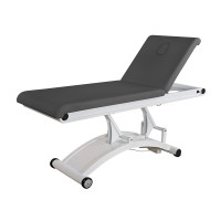 Camilla eléctrica de masaje Cervic de dos cuerpos: Un motor para regular la altura, respaldo regulable, estructura metálica y tapón facial Camilla eléctrica de masaje Cervic de dos cuerpos: Un motor para regular la altura, respaldo regulable, estructura metálica y tapón facial