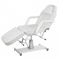 Sillón camilla de estética Ment: Hidráulico con estructura metálica de tres cuerpos, multifuncional y regulable en altura con reposabrazos extraíbles Sillón camilla de estética Ment: Hidráulico con estructura metálica de tres cuerpos, multifuncional y regulable en altura con reposabrazos extraíbles