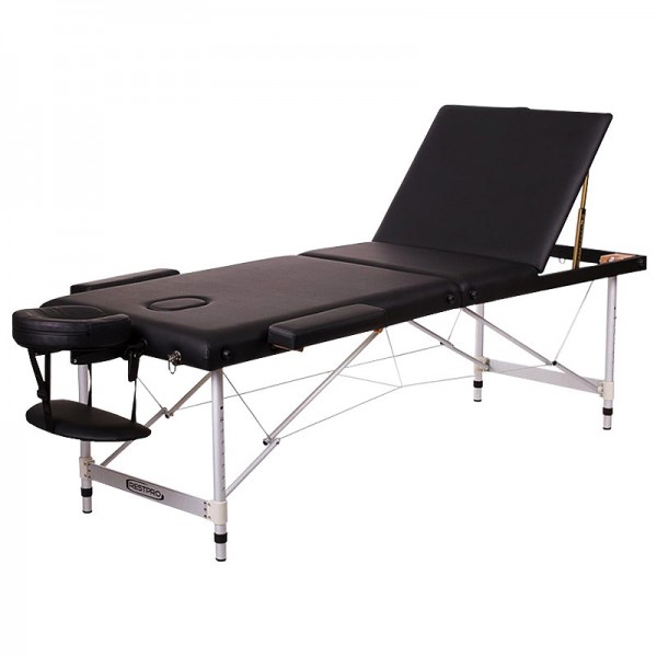 Camilla plegable Kinefis Supreme de aluminio 3 - (Color negro) Camilla plegable Kinefis Supreme de aluminio 3 - (Color negro)