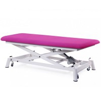 Camilla eléctrica bobath: un cuerpo, tipo tijera, con subida recta sin desplazamiento lateral y ruedas escamoteables Camilla eléctrica bobath: un cuerpo, tipo tijera, con subida recta sin desplazamiento lateral y ruedas escamoteables