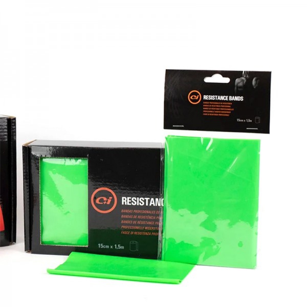 Bandas elásticas sin latex - 1,5 metros (diferentes colores - resistencias) - Caja de 10 unidades Bandas elásticas sin latex - 1,5 metros (diferentes colores - resistencias) - Caja de 10 unidades
