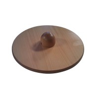 Plato de boheler para ejercicios de circunducción de tobillo, en madera barnizada