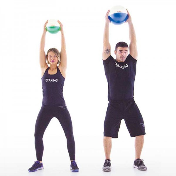 Fluiball Fitness 26 cm Reaxing: Bola lastrada rellena de agua ideal para entrenamientos neuromusculares (26 cm diámetro)