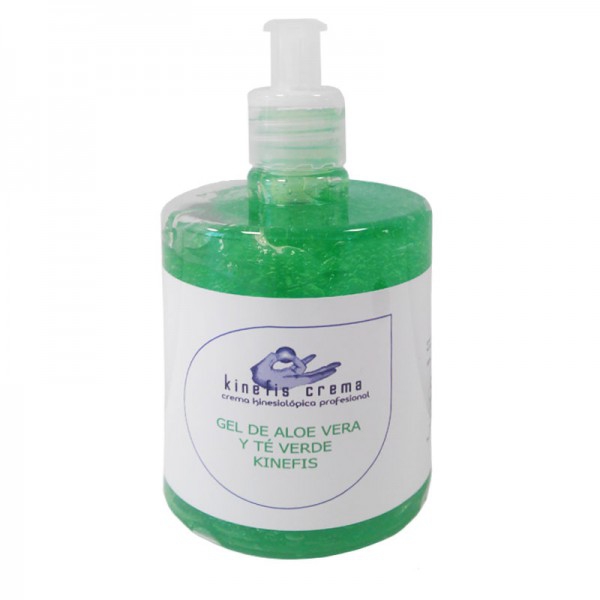 Gel de Aloe Vera Puro Enriquecido con Té Verde Kinefis 500 ml: Efecto Regenerante, hidratante y antioxidante