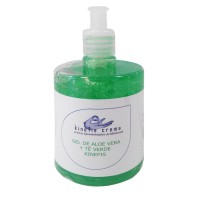 Gel de Aloe Vera Puro Enriquecido con Té Verde Kinefis 500 ml: Efecto Regenerante, hidratante y antioxidante