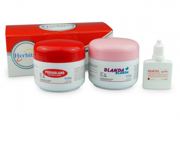 Kit basico de siliconas blanda blanda 200gr + Podiabland 200gr + Reaktol 10ml