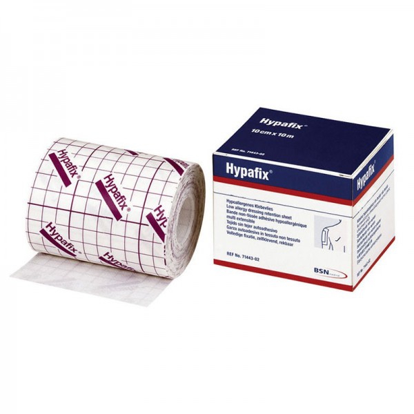 Hypafix 10cm x 10m: Fijación de apósitos fácil y rápida Hypafix 10cm x 10m: Fijación de apósitos fácil y rápida