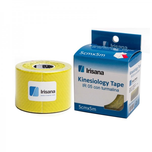 Kinesiology Tape Irisana con turmalina color amarillo 5cmx5m