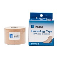 Kinesiology Tape Irisana con Turmalina Cinta Beige 5cmx5m