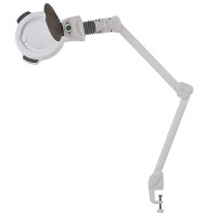 Lámpara Lupa Zoom LED de cinco aumentos con luz fría (base fijación por mordaza)