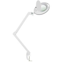 Lámpara Lupa LED de Luz Fría Mega con cinco aumentos (base fijación por mordaza)