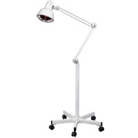 Lámpara de infrarrojos con regulador de la intensidad: Ideal para fisioterapeutas y centros de estética (base rodable)