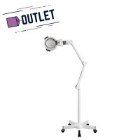 Lámpara Lupa Zoom LED de cinco aumentos con luz fría (base rodable) - OUTLET