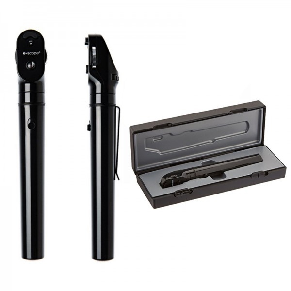 Oftalmoscopio Riester e-scope LED 3,7 V en estuche(color negro) Oftalmoscopio Riester e-scope LED 3,7 V en estuche(color negro)