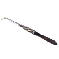 Pinza de Punta Curva 10 cm: Ideal para auriculoterapia (acero inoxidable) Pinza de Punta Curva 10 cm: Ideal para auriculoterapia (acero inoxidable)