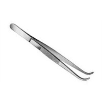 Pinza de disección 13 cm A/A Curva: Ideal para auriculoterapia (acero inoxidable) Pinza de disección 13 cm A/A Curva: Ideal para auriculoterapia (acero inoxidable)