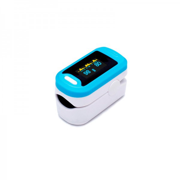 Pulsioxímetro portátil digital: Con sensor integrado para la medición de la saturación de oxígeno en sangre y el pulso cardíaco (sin funda)