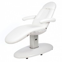 Sillón camilla de estética Vome: Eléctrico con tres motores para regular la altura e inclinación del respaldo, gran confort y reposabrazos abatibles Sillón camilla de estética Vome: Eléctrico con tres motores para regular la altura e inclinación del respaldo, gran confort y reposabrazos abatibles