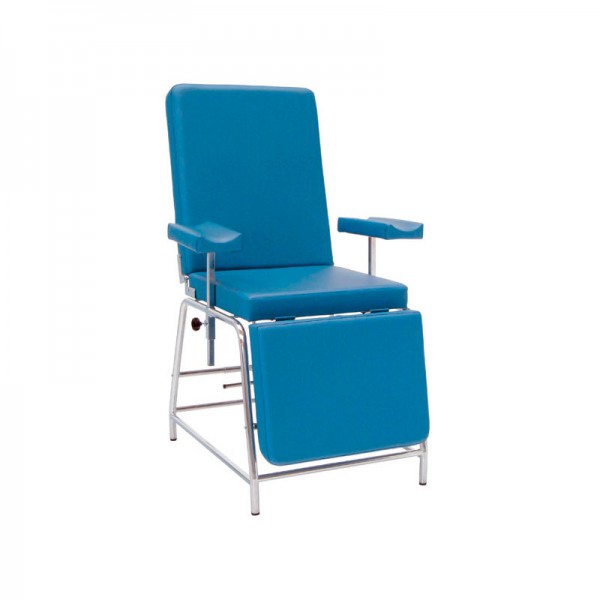 Sillón para extracciones: Estructura de acero, respaldo y piecero abatible manualmente (Varios colores disponibles) Sillón para extracciones: Estructura de acero, respaldo y piecero abatible manualmente (Varios colores disponibles)
