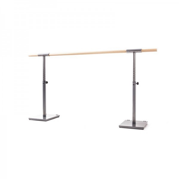 Conjunto soporte con ruedas graduable barra ballet simple + Una barra (dos medidas disponibles) Conjunto soporte con ruedas graduable barra ballet simple + Una barra (dos medidas disponibles)