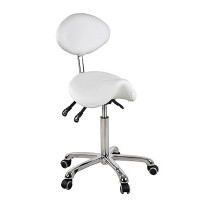 Taburete de Belleza Tipo Pony Dynamic: Diseño ergonómico y elegante y tres pistones que regulan la altura e inclinación del respaldo y el asiento Taburete de Belleza Tipo Pony Dynamic: Diseño ergonómico y elegante y tres pistones que regulan la altura e inclinación del respaldo y el asiento