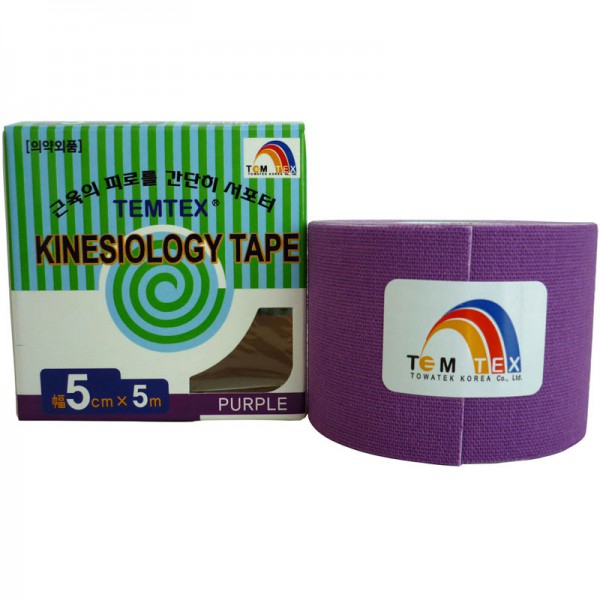 Temtex Kinesiology Tape color morado (5cm x 5m) Temtex Kinesiology Tape color morado (5cm x 5m)
