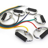Thera - Band Tubing: Tubos de látex con asas acolchadas (longitud 1,4 metros) Thera - Band Tubing: Tubos de látex con asas acolchadas (longitud 1,4 metros)