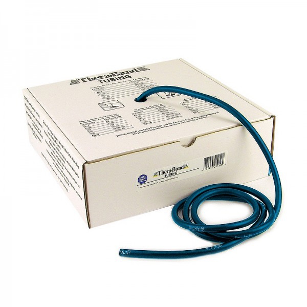 Thera Band Tubing 7.5m: Tubos de Látex de Resistencia Extra Fuerte - Color Azul Thera Band Tubing 7.5m: Tubos de Látex de Resistencia Extra Fuerte - Color Azul