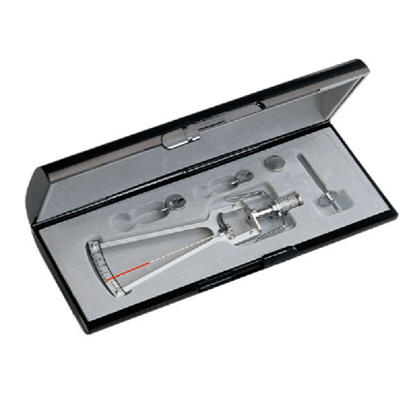 Tonómetro ocular Riester schiötz: especificación tres, con prueba de protocolo Tonómetro ocular Riester schiötz: especificación tres, con prueba de protocolo