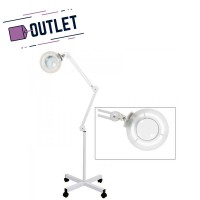 Lámpara lupa de luz fluorescente Broad con tres aumentos (base rodable) - OUTLET