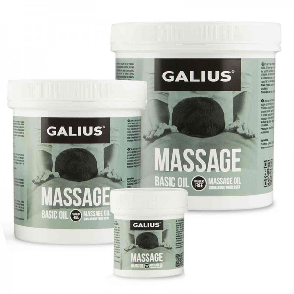Aceite básico de masaje Galius: para todo tipo de masajes con ligero aroma a romero