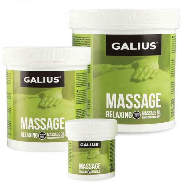 Aceite relajante de masaje Galius: para todo tipo de masaje antes y después del ejercicio Aceite relajante de masaje Galius: para todo tipo de masaje antes y después del ejercicio