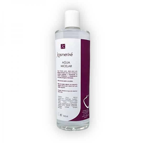 Agua micelar Kosmetiké (500ml): desmaquilla, limpia y tonifica la piel, eliminando cualquier resto de impurezas ¡Super OFERTA! Agua micelar Kosmetiké (500ml): desmaquilla, limpia y tonifica la piel, eliminando cualquier resto de impurezas ¡Super OFERTA!
