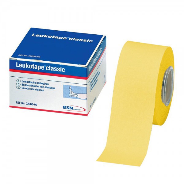 Leukotape Classic Cinta Elástica Adhesiva 3,75 cm x 10 metros: Color Amarillo Leukotape Classic Cinta Elástica Adhesiva 3,75 cm x 10 metros: Color Amarillo