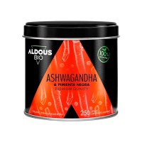 Ashwagandha con Pimienta Negra Ecológica Aldous (250 cápsulas) Ashwagandha con Pimienta Negra Ecológica Aldous (250 cápsulas)