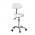 Taburete con respaldo Fast Plus: Diseño ergonómico, base cromada con cinco ruedas y altura regulable - Color: Blanco - Referencia: A26.1023AB2 Taburete con respaldo Fast Plus: Diseño ergonómico, base cromada con cinco ruedas y altura regulable - Color: Blanco - Referencia: A26.1023AB2