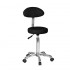 Taburete con respaldo Fast Plus: Diseño ergonómico, base cromada con cinco ruedas y altura regulable - Color: Negro - Referencia: A12.1023AB2 Taburete con respaldo Fast Plus: Diseño ergonómico, base cromada con cinco ruedas y altura regulable - Color: Negro - Referencia: A12.1023AB2