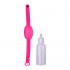 Pulsera recargable de gel hidroalcohólico con bote dosificador de regalo (varios colores disponibles) - Color: Rosa - 
