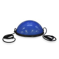 Bosu Balance Air 55 cm Diámetro + Tensores + Inflador (color azul)