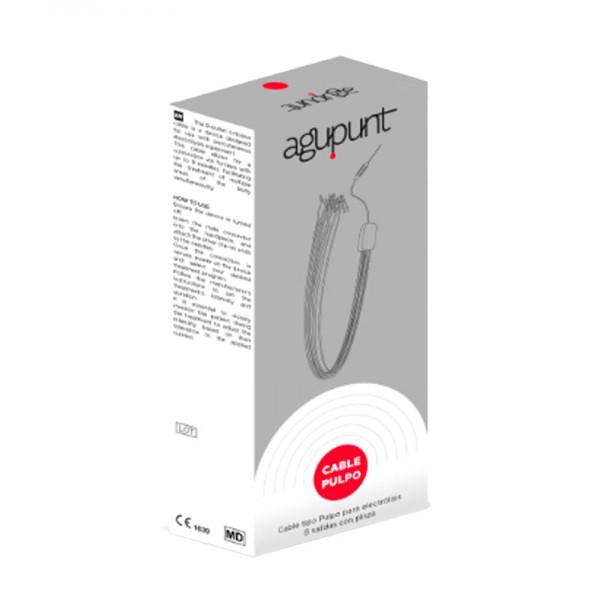 Cable tipo pulpo de 8 salidas diseñado para ser utilizado con el equipo de electroterapia multiopción portátil APS-e4 Cable tipo pulpo de 8 salidas diseñado para ser utilizado con el equipo de electroterapia multiopción portátil APS-e4