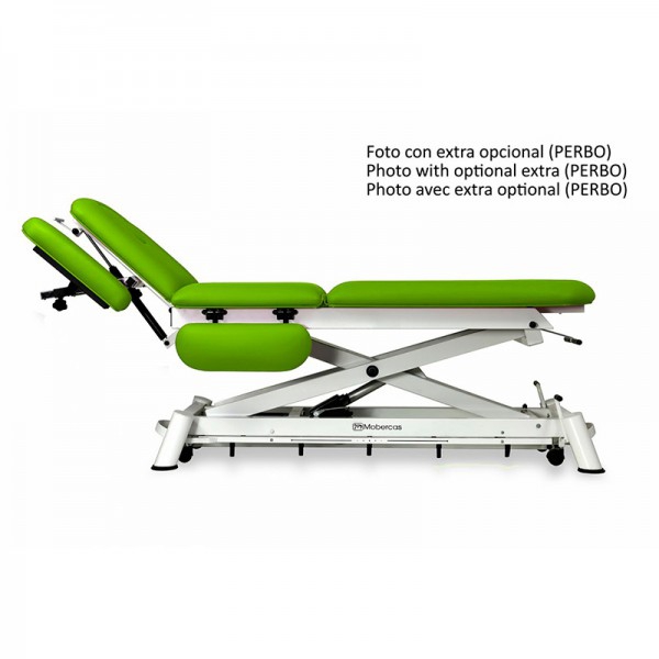 Camilla eléctrica multifuncional para osteopatía: siete cuerpos con respaldo reclinable en negativo, reposabrazos regulables, portarrollos, tapón facial y ruedas escamoteables (dos modelos disponibles) Camilla eléctrica multifuncional para osteopatía: siete cuerpos con respaldo reclinable en negativo, reposabrazos regulables, portarrollos, tapón facial y ruedas escamoteables (dos modelos disponibles)