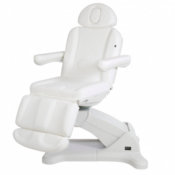 Sillón camilla de estética de alta gama Tempo: Eléctrico con tres motores para controlar la altura e inclinación del respaldo y sillón rotatorio de 240º con posición de Trendelenburg Sillón camilla de estética de alta gama Tempo: Eléctrico con tres motores para controlar la altura e inclinación del respaldo y sillón rotatorio de 240º con posición de Trendelenburg