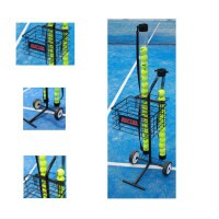 Carro portapelotas Tenis/Pádel: Cesto movible y separadores redondos para dos tubos recogepelotas y capacidad para 80 pelotas Carro portapelotas Tenis/Pádel: Cesto movible y separadores redondos para dos tubos recogepelotas y capacidad para 80 pelotas