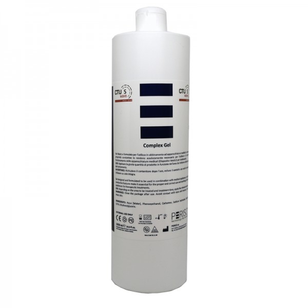 Gel de alta conducción para tratamientos con Ondas de Choque Focal con Generador Diamagnético CTU s Wave (1000 ml)