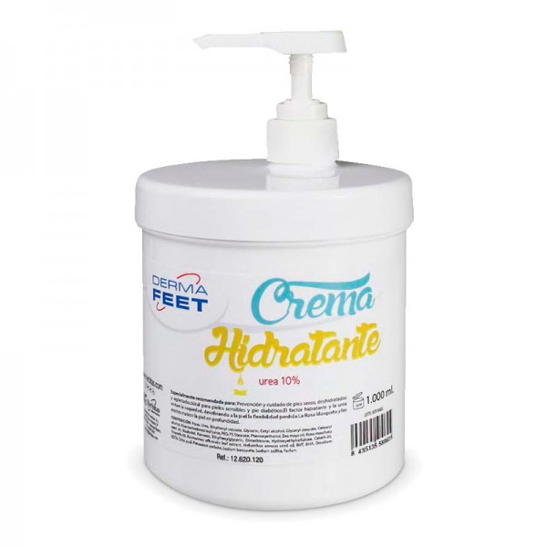 Crema Hidratante Urea 10% Derma Feet: Ideal para pieles sensibles y diabéticas por su acción antiinflamatoria e hidratante (un kilo) Crema Hidratante Urea 10% Derma Feet: Ideal para pieles sensibles y diabéticas por su acción antiinflamatoria e hidratante (un kilo)